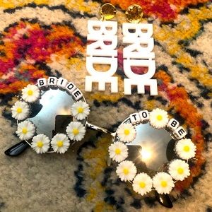 BRIDE 💍 sunglasses and earring set!